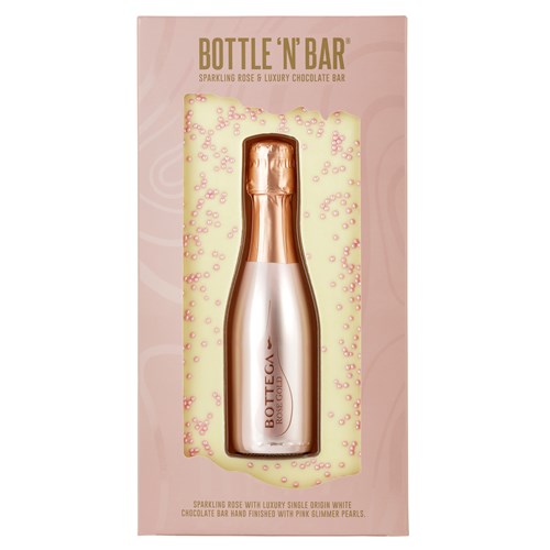 Bottle 'N' Bar Sparkling Rose & White Chocolate - Award-Winning